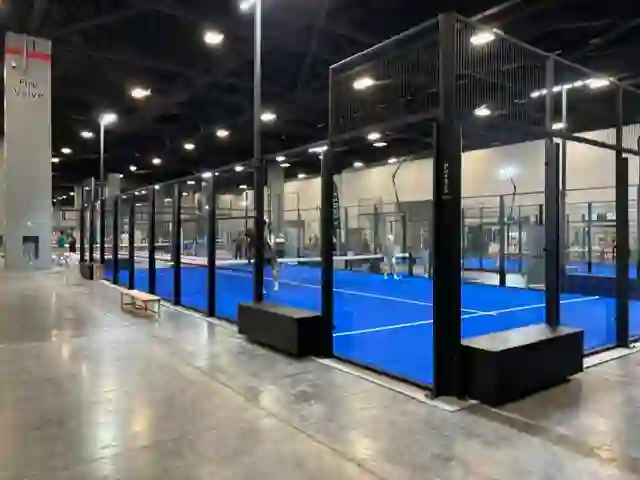 Commercial padel court facility with multiple courts — US Padel Court Builders