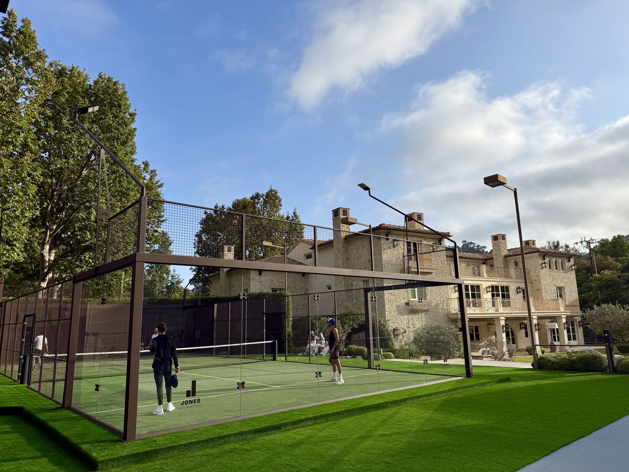 Finished outdoor padel court — US Padel Court Builders